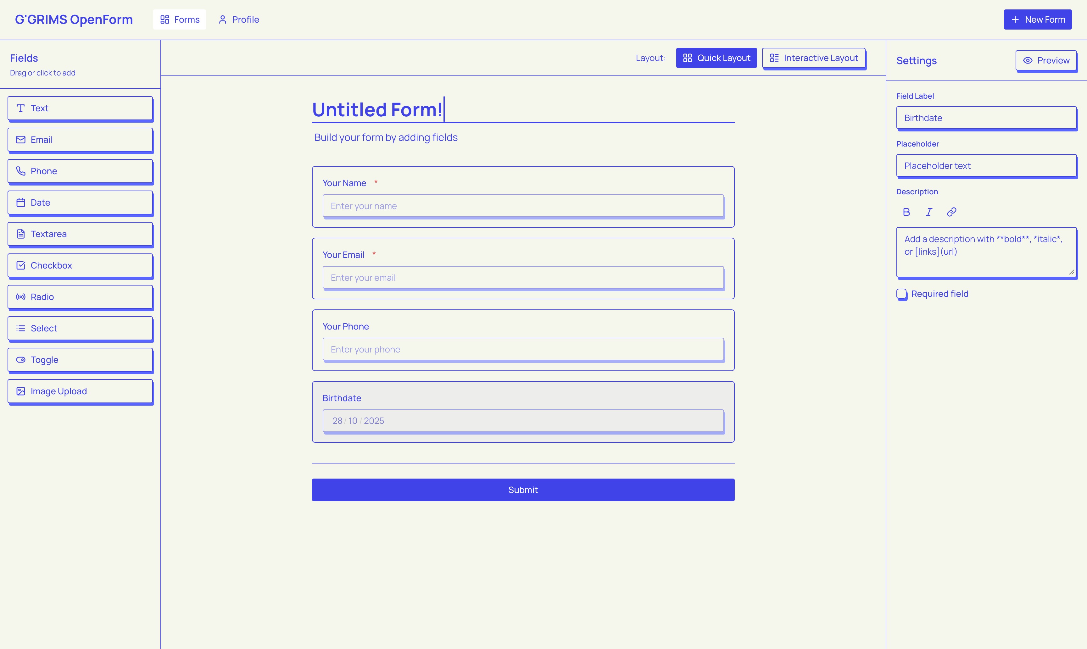 Dashboard Preview